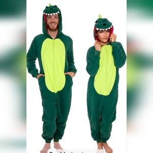 Green Dinosaur Kids One Piece Costume